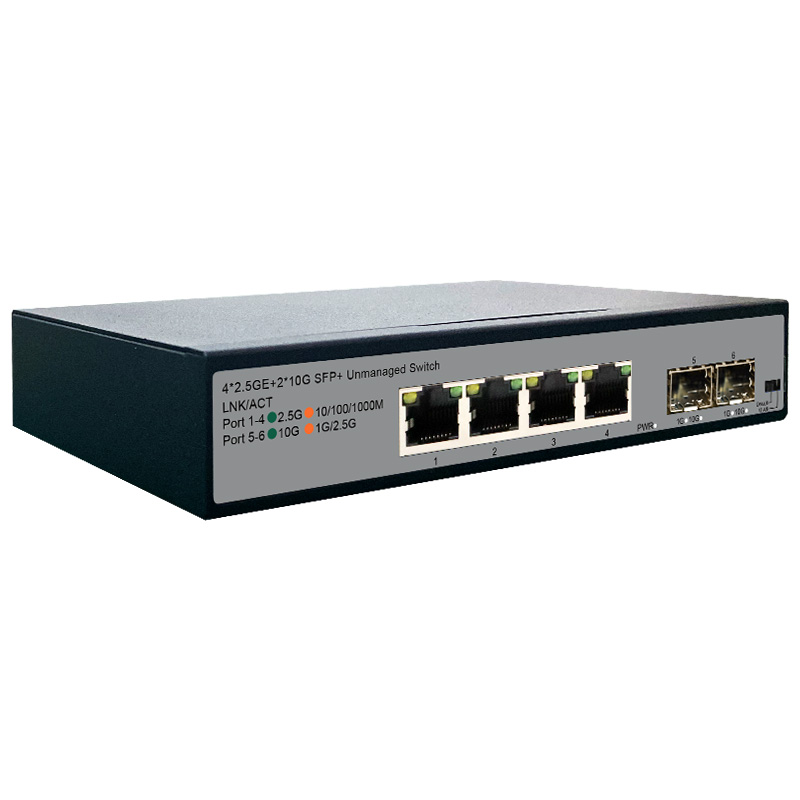 4-Port*2.5GE+2*10G SFP+ Unmanaged Switch